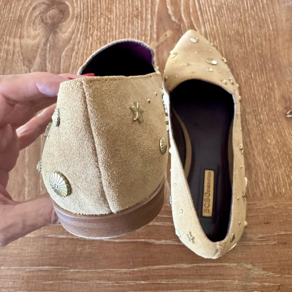 BCBGeneration tan suede Nikkola flats 8.5 - Picture 7 of 13